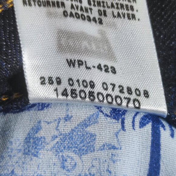 Levi's 505 jeans classic mid-rise straight leg women's size 4 M indigo blue - Picture 8 of 16